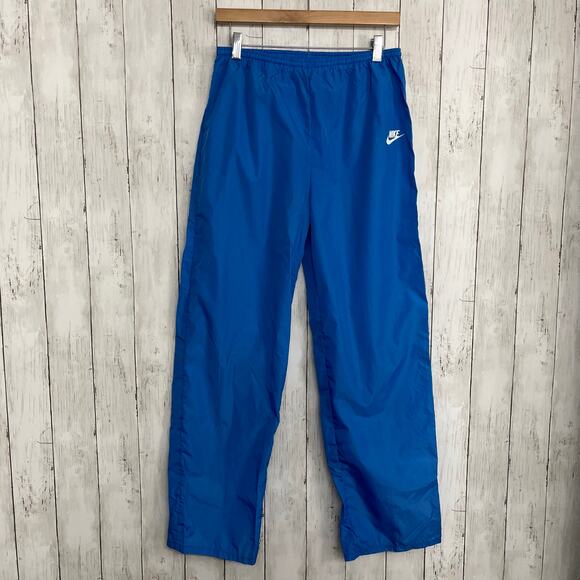Vintage Blue Nylon Windbreaker Athletic Swishy Lightweight Drawstring Pants XL - Picture 1 of 8